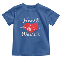 Heart Of A Warrior Toddler T Shirt CHD Awareness Heart