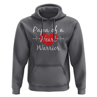Papa Of A Heart Warrior Hoodie CHD Awareness Heart
