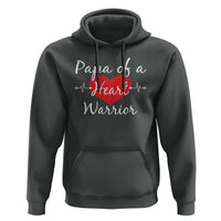Papa Of A Heart Warrior Hoodie CHD Awareness Heart