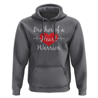 Brother Of A Heart Warrior Hoodie CHD Awareness Heart