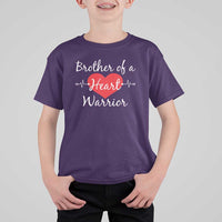 Brother Of A Heart Warrior T Shirt For Kid CHD Awareness Heart