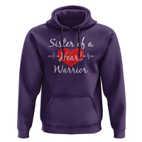 Sister Of A Heart Warrior Hoodie CHD Awareness Heart