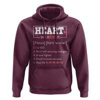 Heart Warrior Definition Hoodie Congenital Heart Disease CHD Awareness