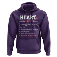 Heart Warrior Definition Hoodie Congenital Heart Disease CHD Awareness