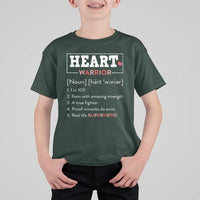 Heart Warrior Definition T Shirt For Kid Congenital Heart Disease CHD Awareness