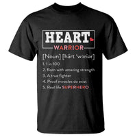 Heart Warrior Definition T Shirt Congenital Heart Disease CHD Awareness