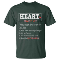 Heart Warrior Definition T Shirt Congenital Heart Disease CHD Awareness