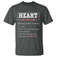 Heart Warrior Definition T Shirt Congenital Heart Disease CHD Awareness