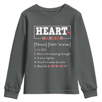 Heart Warrior Definition Youth Sweatshirt Congenital Heart Disease CHD Awareness