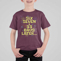 Funny 67 33 100 Days Of School T Shirt For Kid 100th Day Six Seven Days Later