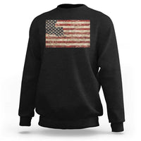 Louisiana Pride Vintage American Flag State Map Sweatshirt