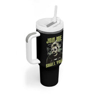 Adam Inspired Memorial Tumbler With Handle Join Me Shall You The Woo Tribute