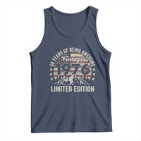50th Birthday Vintage 1976 Limited Edition Tank Top 50 Years Of Being Awesome American Flag