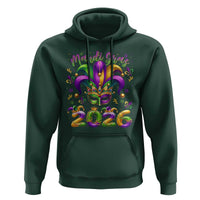 Mardi Gras 2026 Hoodie Funny Jester Hat Carnival Fleur De Lis
