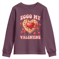 Eggo My Valentine Youth Sweatshirt Funny Romantic Stranger Valentine's Day