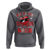 Funny Six Seven Bruh Valentines Day Hoodie Six Seven Dabbing Heart