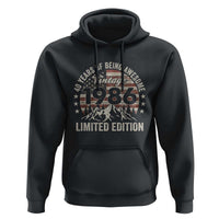 40th Birthday Made In 1986 Limited Edition Hoodie 70 Years Of Being Awesome American Flag