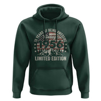 70th Birthday Made In 1956 Limited Edition Hoodie 70 Years Of Being Awesome American Flag