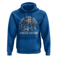 60th Birthday Vintage 1966 Limited Edition Hoodie 60 Years Of Being Awesome American Flag