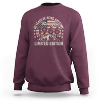 60th Birthday Vintage 1966 Limited Edition Sweatshirt 60 Years Of Being Awesome American Flag