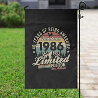 40th Birthday Made In 1986 Garden Flag 70 Years Of Being Awesome Vintage Limited Edition