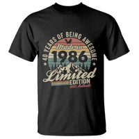 40th Birthday Made In 1986 T Shirt 70 Years Of Being Awesome Vintage Limited Edition
