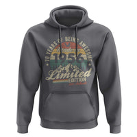 70th Birthday Made In 1956 Hoodie 70 Years Of Being Awesome Vintage Limited Edition