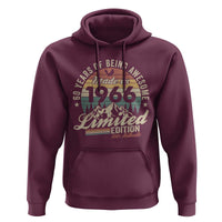 60th Birthday Made In 1966 Hoodie 60 Years Of Being Awesome Vintage Limited Edition