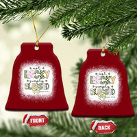 Not Lucky Simply Blessed Ceramic Ornament Blessed Christian Shamrocks St Patricks Day - Wonder Print Shop