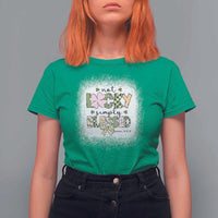 Not Lucky Simply Blessed T Shirt For Women Blessed Christian Shamrocks St Patricks Day