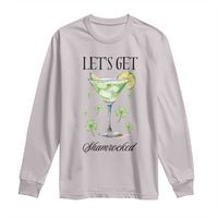 Funny Irish St Patrick's Day Cocktail Long Sleeve Shirt Let's Get Shamrocked Irish Festival