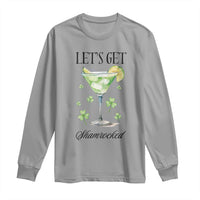 Funny Irish St Patrick's Day Cocktail Long Sleeve Shirt Let's Get Shamrocked Irish Festival