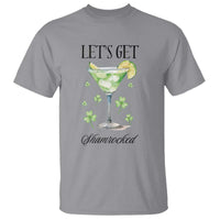 Funny Irish St Patrick's Day Cocktail T Shirt Let's Get Shamrocked Irish Festival