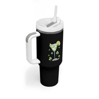 Funny Irish St Patrick's Day Cocktail Tumbler With Handle Let's Get Shamrocked Irish Festival - Wonder Print Shop