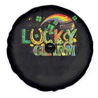 Funny St Patrick's Day Lucky Charm Spare Tire Cover Rainbow Gold Pot Clover