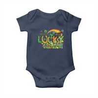 Funny St Patrick's Day Lucky Charm Baby Onesie Rainbow Gold Pot Clover