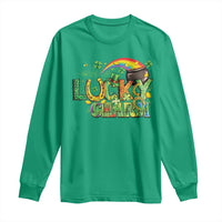 Funny St Patrick's Day Lucky Charm Long Sleeve Shirt Rainbow Gold Pot Clover