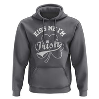 Funny Kiss Me I'm Irish St Patricks Day Hoodie Vintage Shamrock