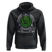 Funny St Patricks Day Irish Pride Hoodie Malarkey Sarcasm Shenanigans The Trifecta Of Life