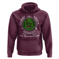 Funny St Patricks Day Irish Pride Hoodie Malarkey Sarcasm Shenanigans The Trifecta Of Life