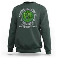 Funny St Patricks Day Irish Pride Sweatshirt Malarkey Sarcasm Shenanigans The Trifecta Of Life
