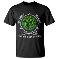 Funny St Patricks Day Irish Pride T Shirt Malarkey Sarcasm Shenanigans The Trifecta Of Life