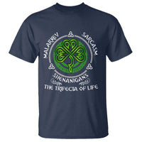 Funny St Patricks Day Irish Pride T Shirt Malarkey Sarcasm Shenanigans The Trifecta Of Life