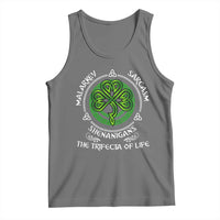 Funny St Patricks Day Irish Pride Tank Top Malarkey Sarcasm Shenanigans The Trifecta Of Life
