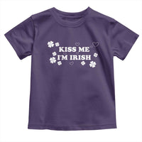 Funny Kiss Me I'm Irish St Patricks Day Toddler T Shirt