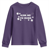 Funny Kiss Me I'm Irish St Patricks Day Youth Sweatshirt