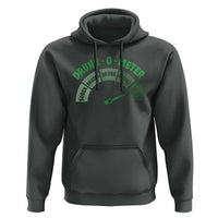 Funny Irish St. Patrick's Day Hoodie Drunk-O-Meter Drinking Party Shamrock