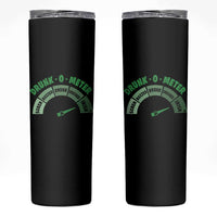 Funny Irish St. Patrick's Day Skinny Tumbler Drunk-O-Meter Drinking Party Shamrock - Wonder Print Shop