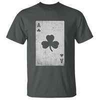 Funny St Patrick's Day Shamrock Clubs Poker Card T Shirt