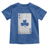 Funny St Patrick's Day Shamrock Clubs Poker Card Toddler T Shirt